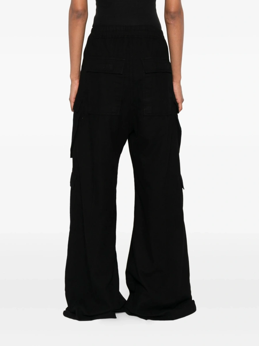 Pantaloni evazati Rick Owens negri - Img 4