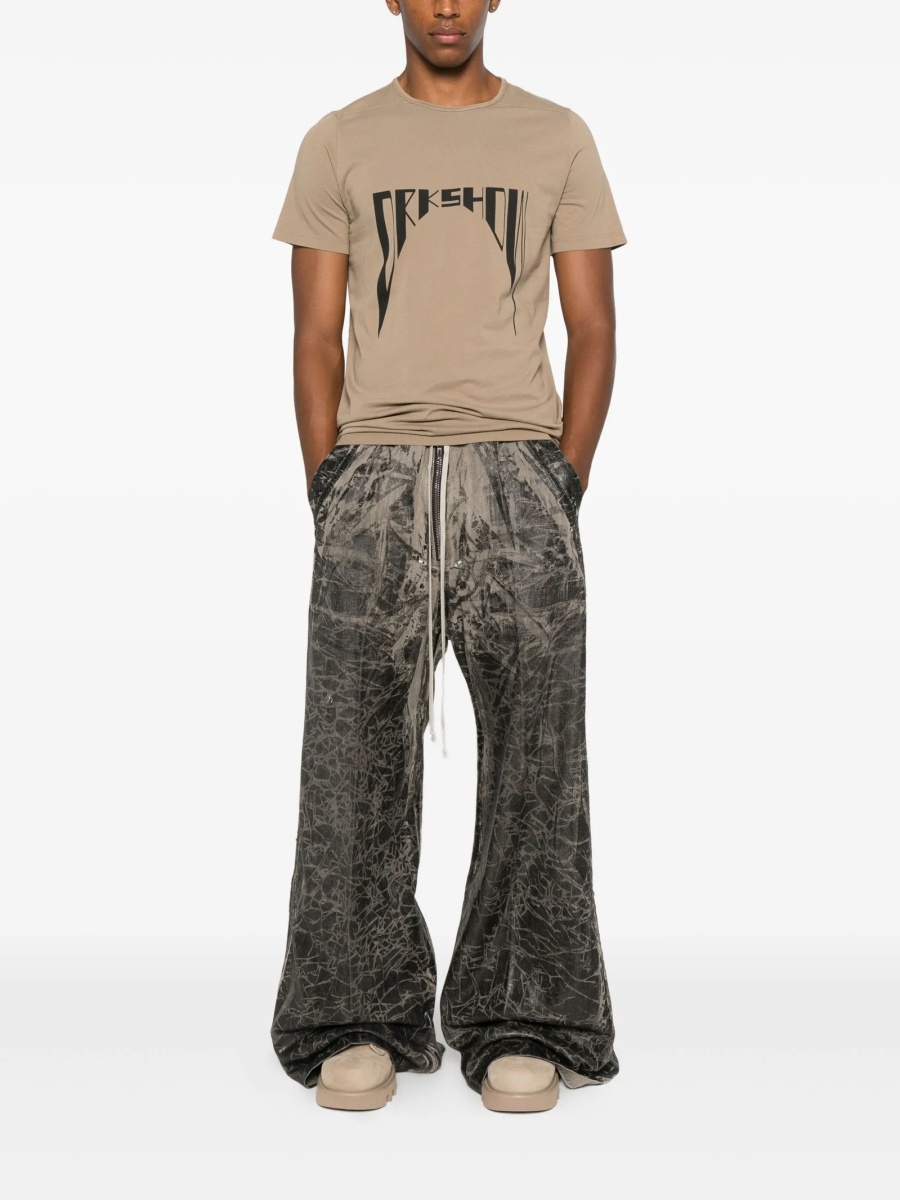 Pantaloni evazati Rick Owens negri - Img 2