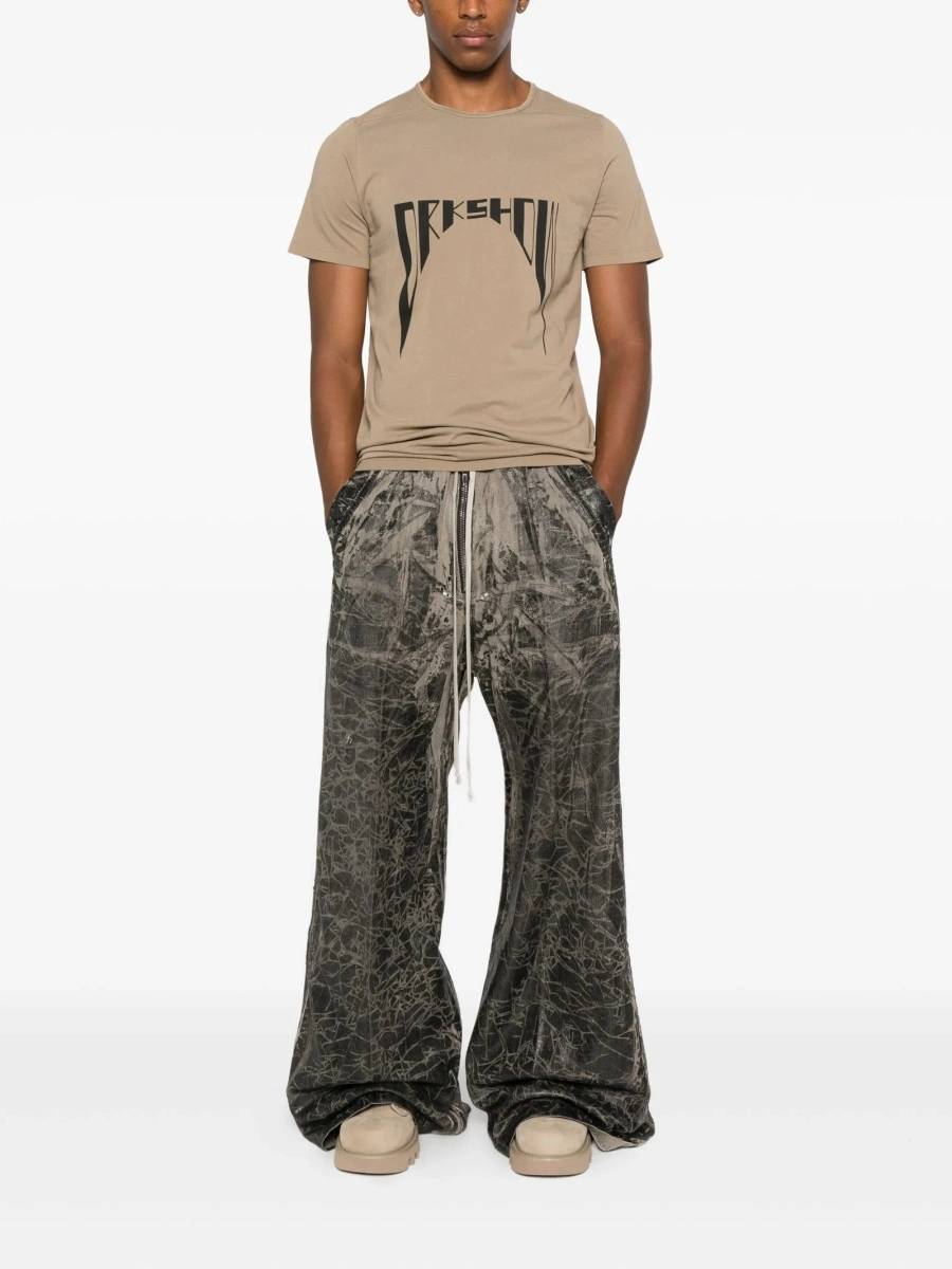 Pantaloni evazati Rick Owens negri - Img 2