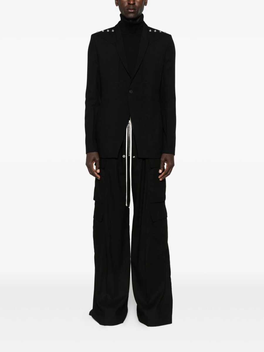 Pantaloni evazati Rick Owens negri - Img 2