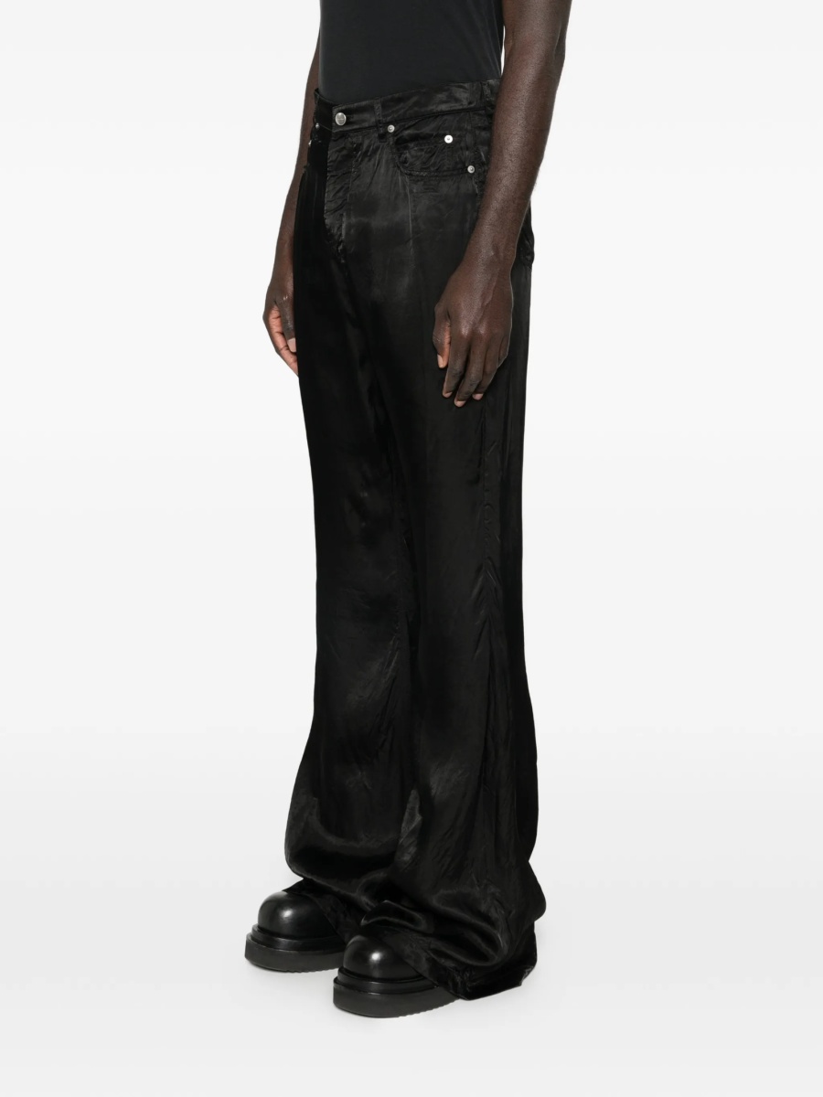 Pantaloni evazati Rick Owens negri - Img 3