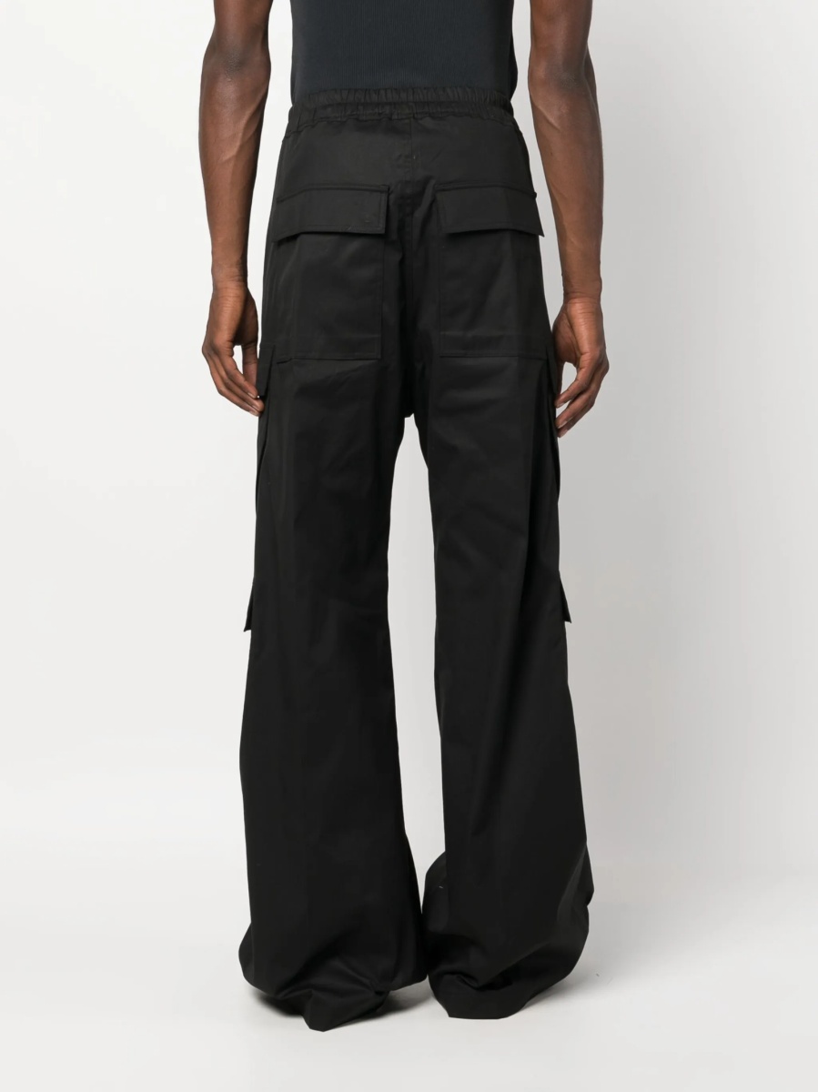 Pantaloni evazati Rick Owens negri - Img 4