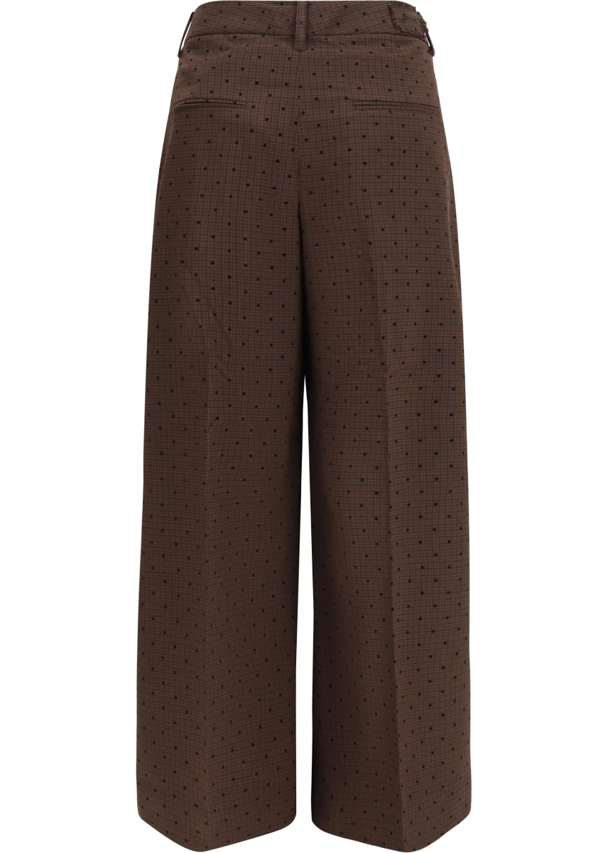 Pantaloni Flocked plaid crossover Pants - Img 2