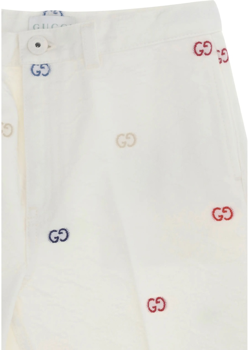 Pantaloni GG cotton denim jacquard Shorts - Img 3