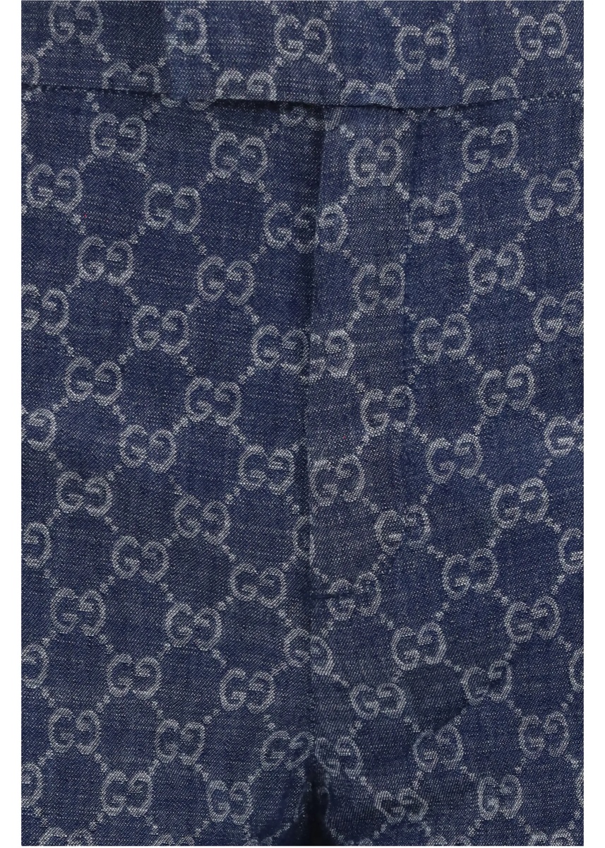 Pantaloni GG cotton jacquard denim Pants - Img 3