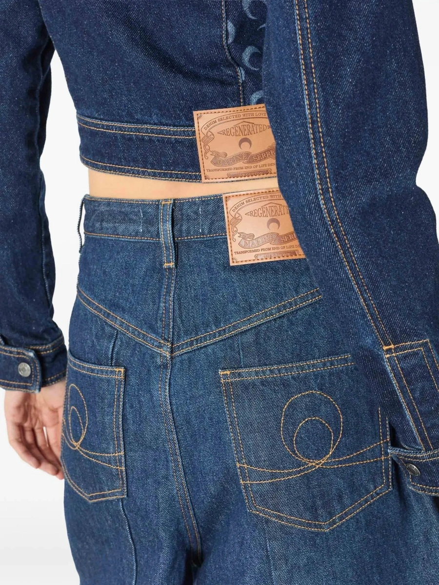 Pantaloni High-waisted denim Shorts - Img 5