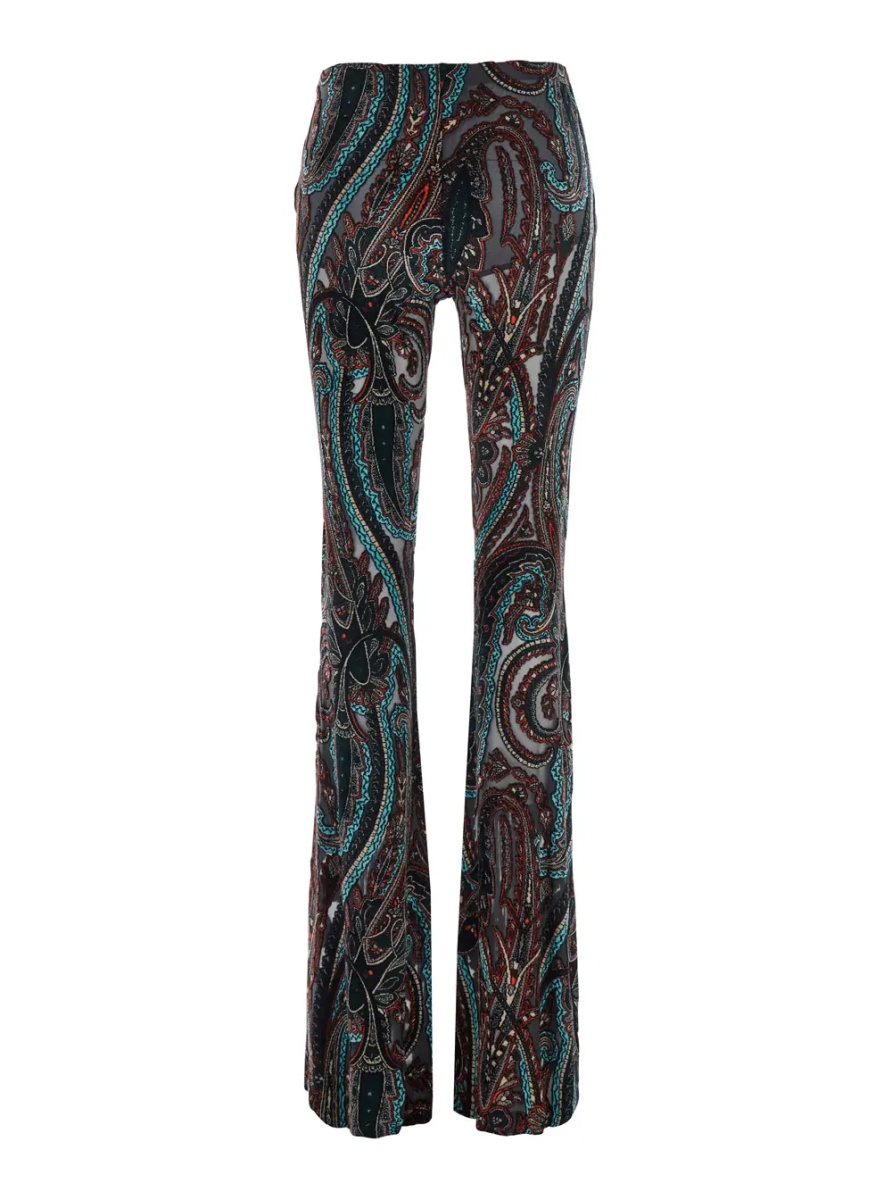 Pantaloni High-waisted Devorè Pants with Pockets Multicolor Women - Img 2