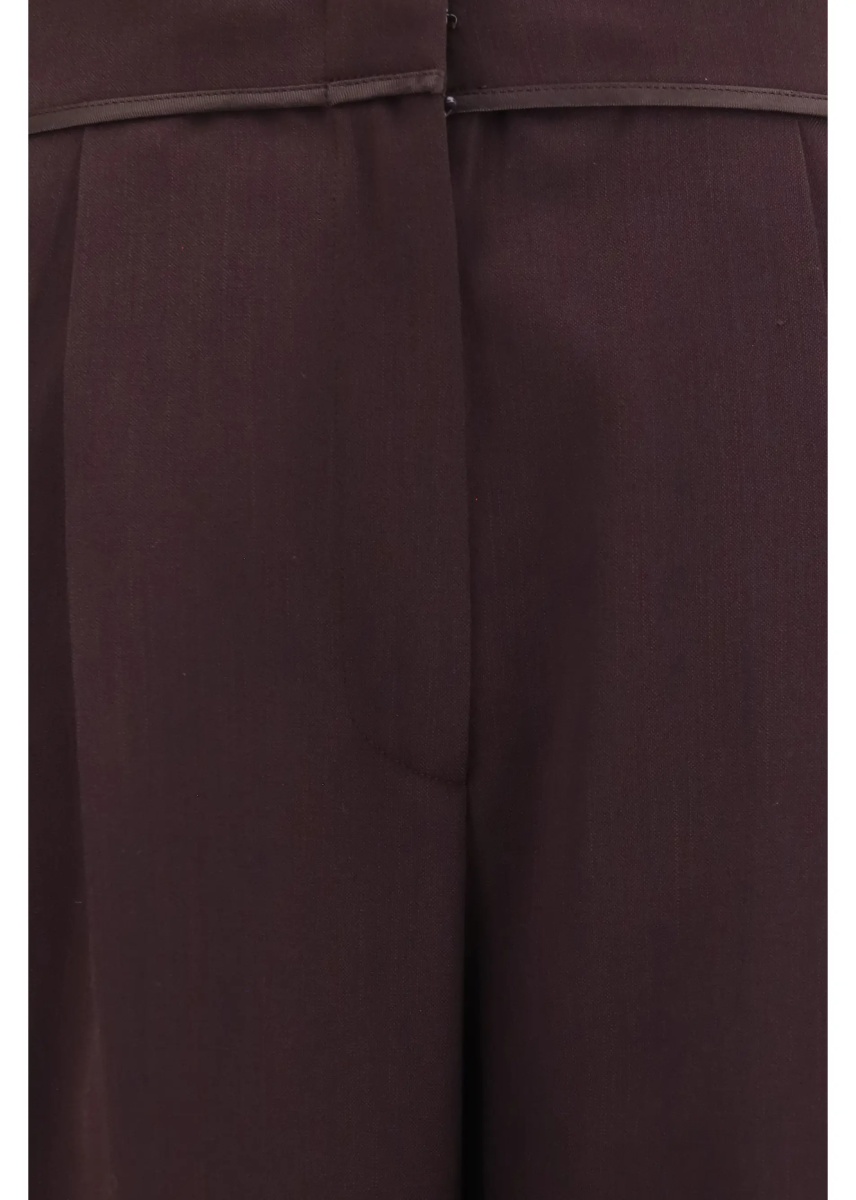 Pantaloni High waisted grain de poudre Pants - Img 3
