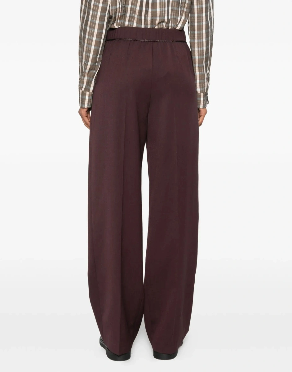Pantaloni High waisted grain de poudre Pants - Img 7