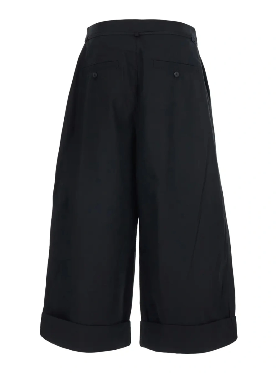 Pantaloni JACQUEMUS negri din bumbac - Img 2