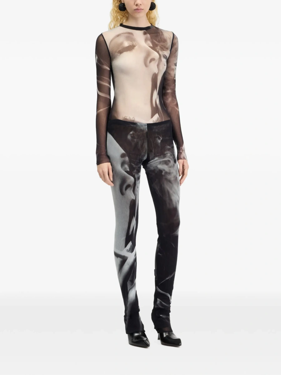 Pantaloni Jean Paul Gaultier negri 'Smoking Women' - Img 4