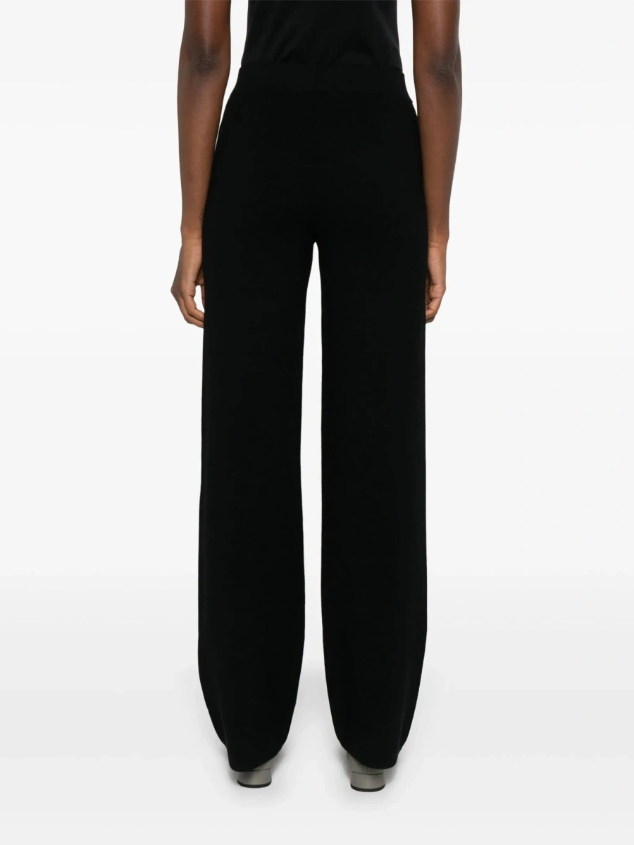 Pantaloni MaxMara Studio negri din vascoza - Img 6