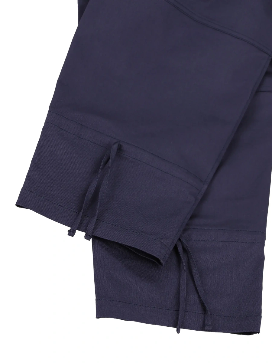 Pantaloni Moncler Genius albastri din bumbac - Img 6