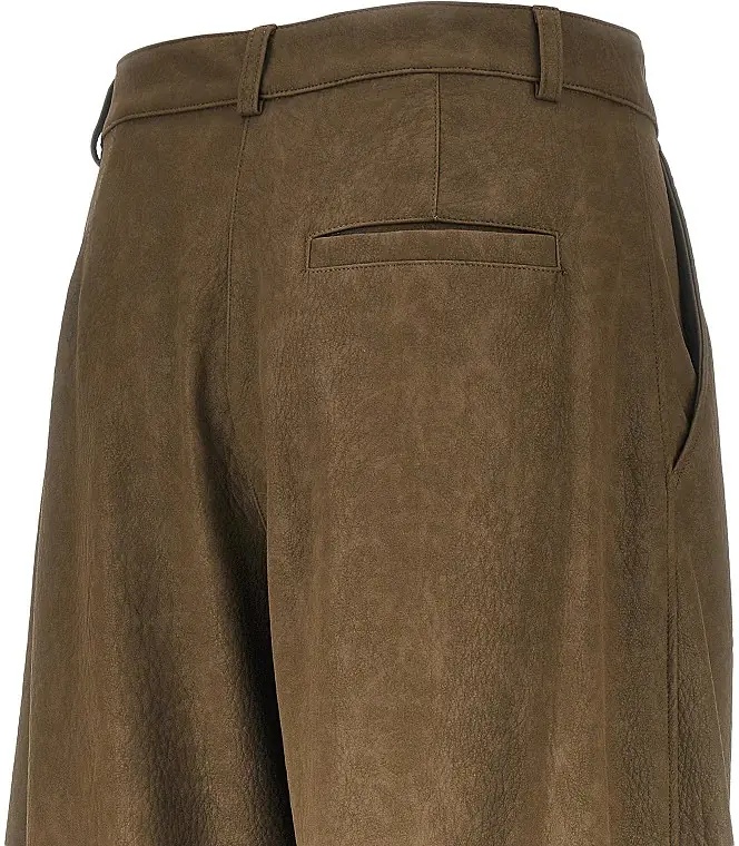 Pantaloni Nubuck-effect fabric pants - Img 4