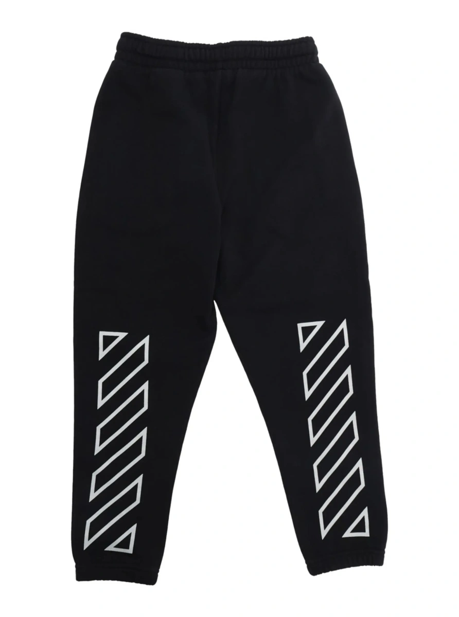 Pantaloni Off-White negri din bumbac - Img 4