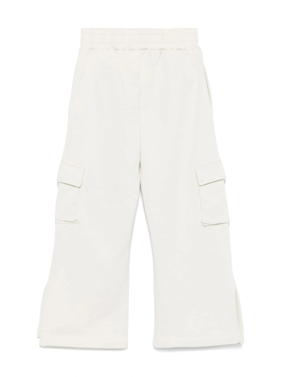 Pantaloni Off-White neutri din bumbac - Img 2
