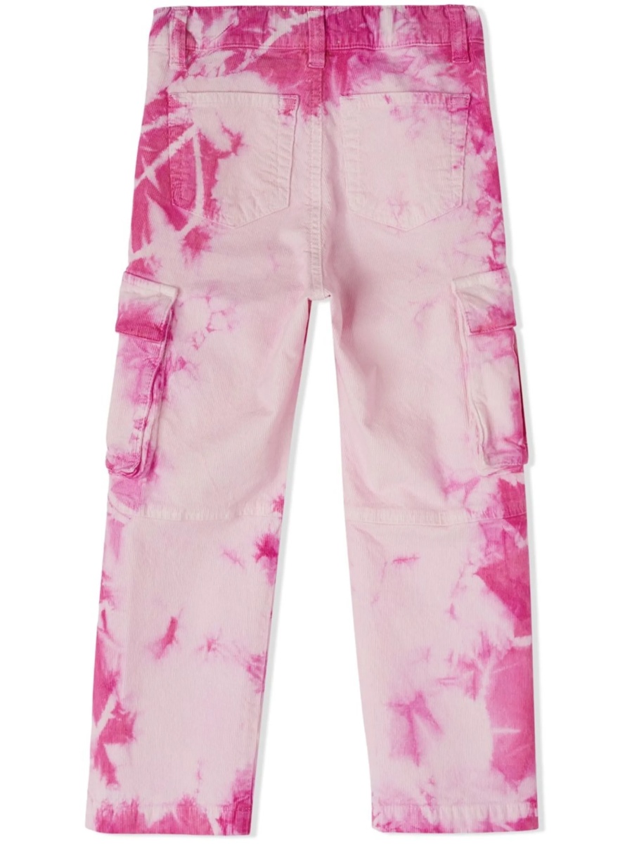 Pantaloni Off-White roz din elastan si bumbac - Img 3