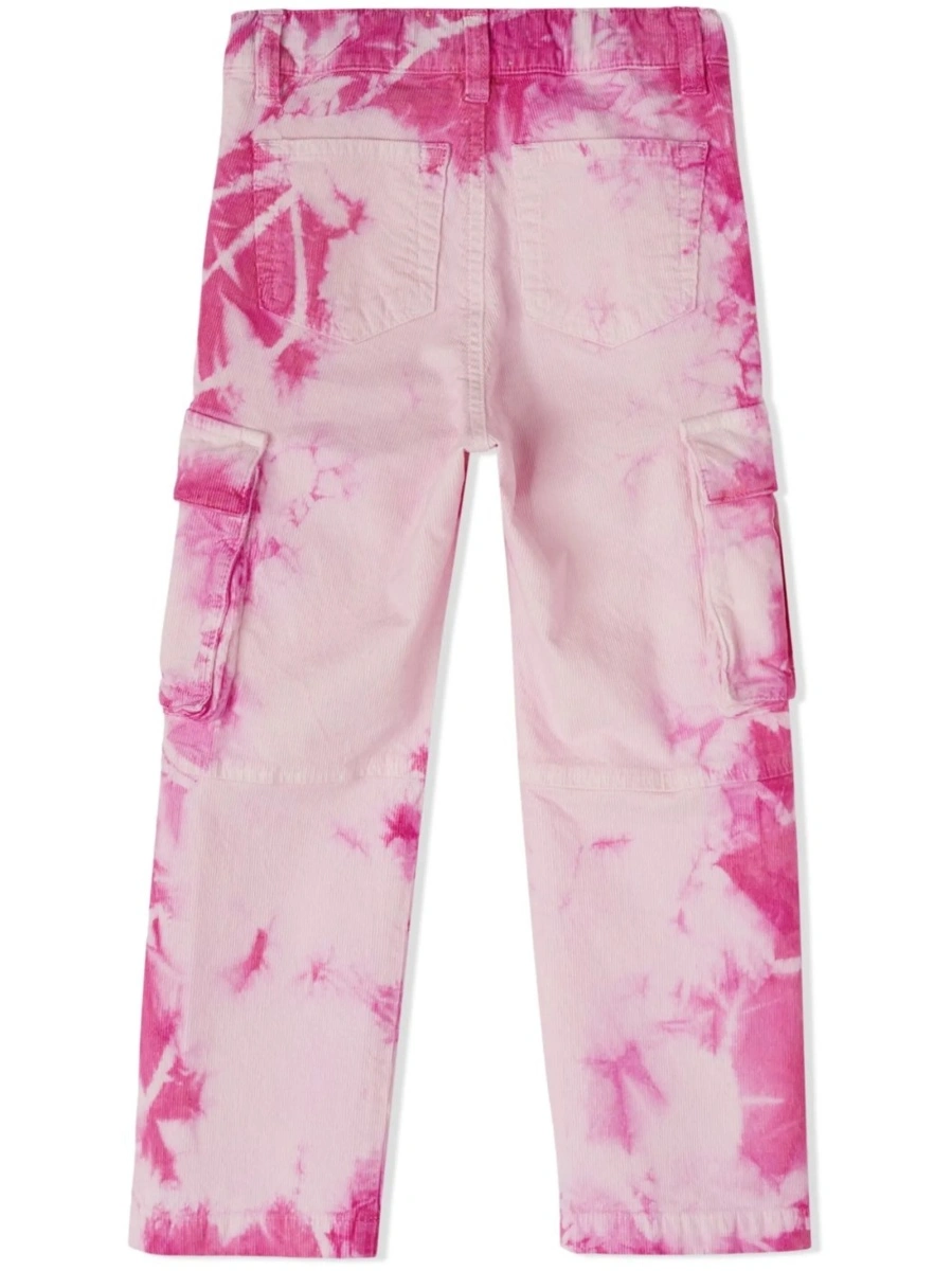Pantaloni Off-White roz din elastan si bumbac - Img 3
