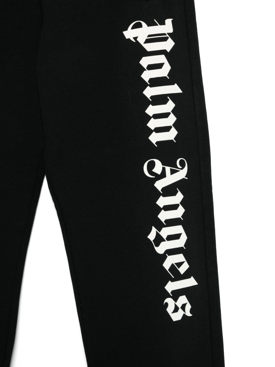 Pantaloni Palm Angels negri din bumbac - Img 3