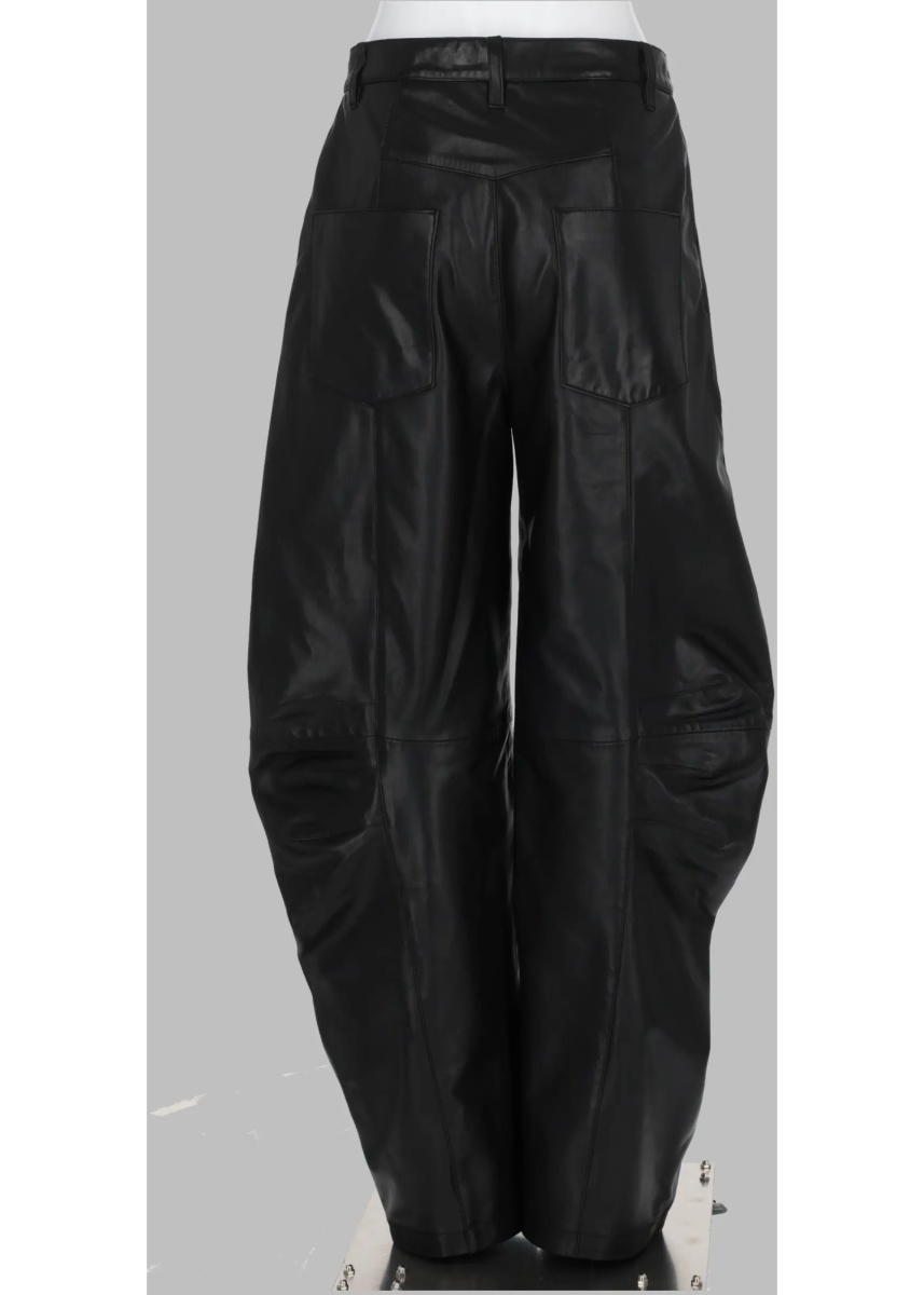 Pantaloni Pantalone Cargo In Pelle - Img 2