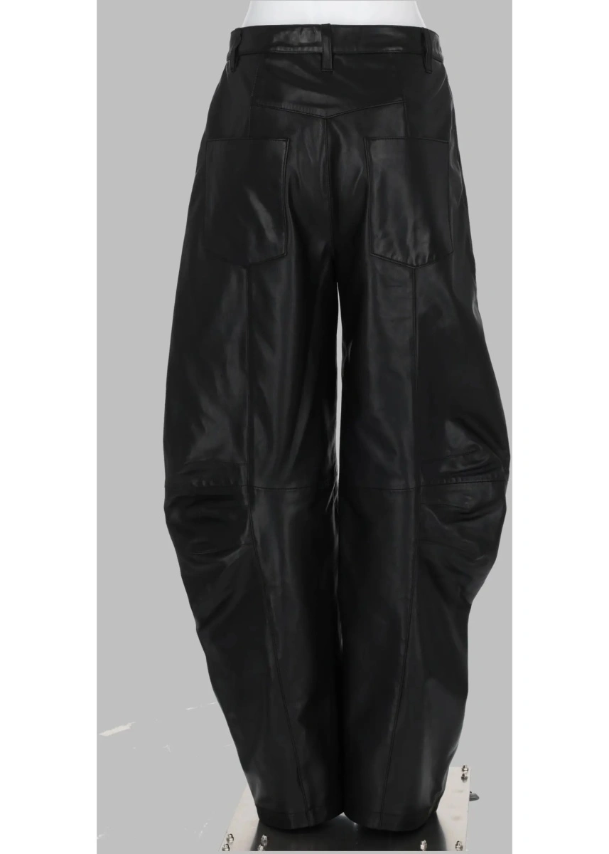 Pantaloni Pantalone Cargo In Pelle - Img 2