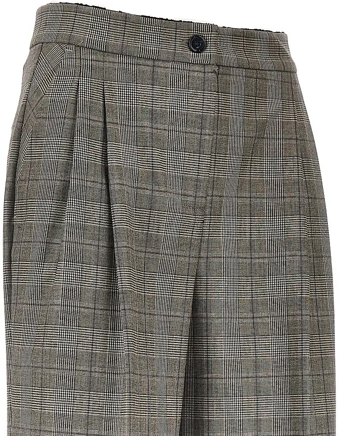 Pantaloni Prince of Wales wide-leg pants - Img 2