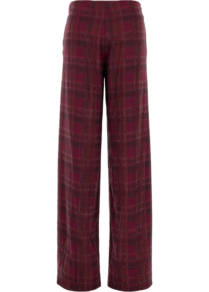 Pantaloni Relaxed Tailoring check satin Pants - Img 2