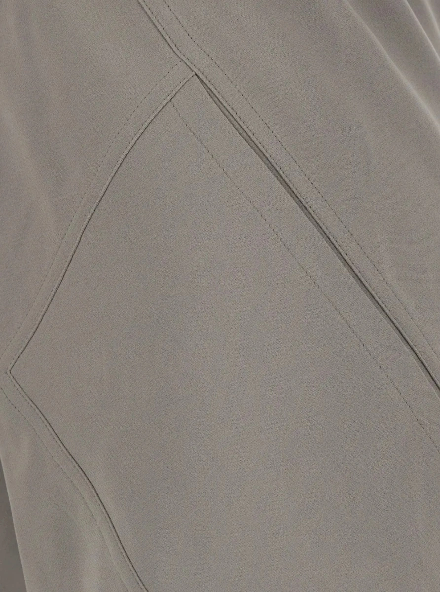 Pantaloni Rick Owens gri din vascoza - Img 3