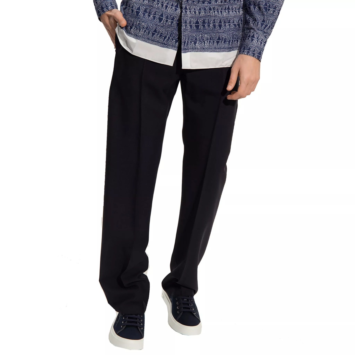 Pantaloni Salvatore Ferragamo Cotton And Silk Pants - Img 2