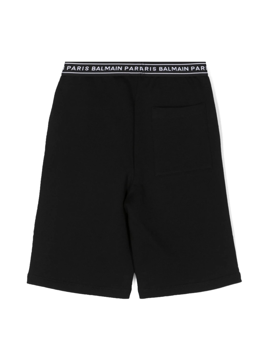 Pantaloni scurti Balmain negri - Img 2