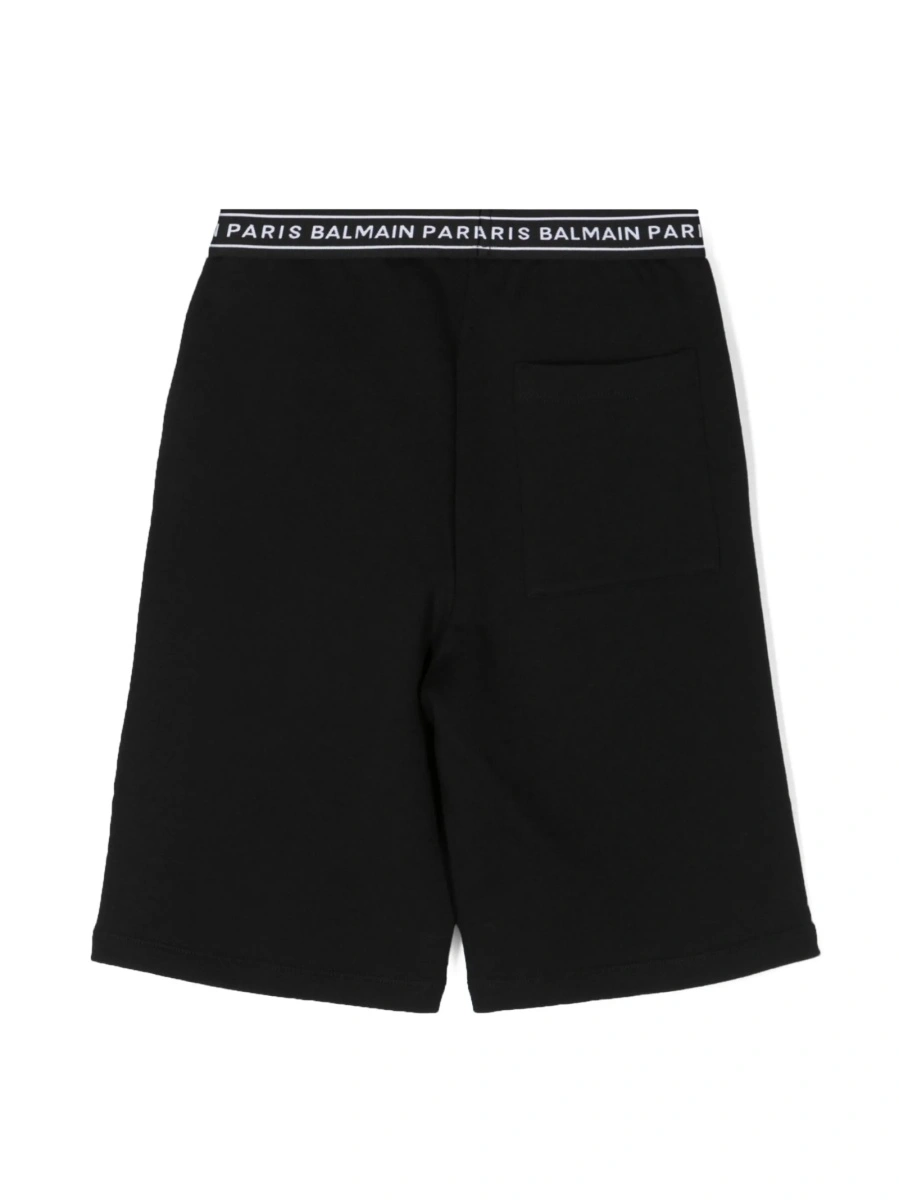 Pantaloni scurti Balmain negri - Img 2