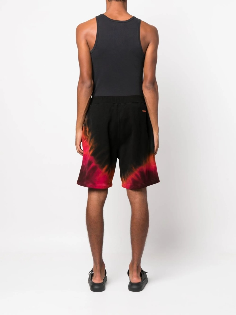Pantaloni scurti DSQUARED2 negri din bumbac - Img 4