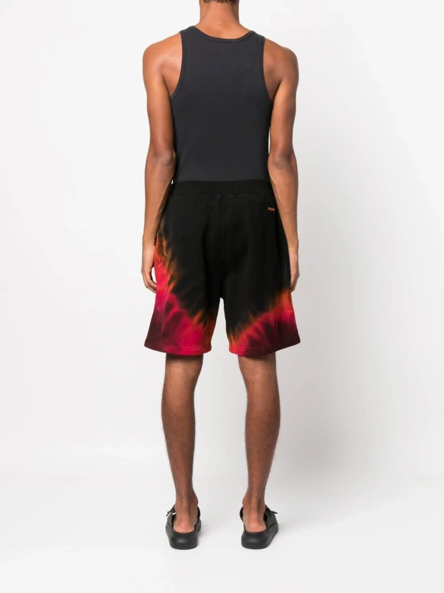 Pantaloni scurti DSQUARED2 negri din bumbac - Img 4