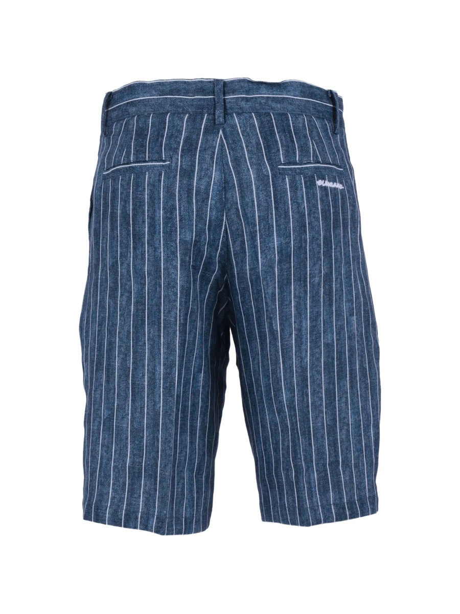 Pantaloni scurti Ermanno Scervino albastri din in - Img 2