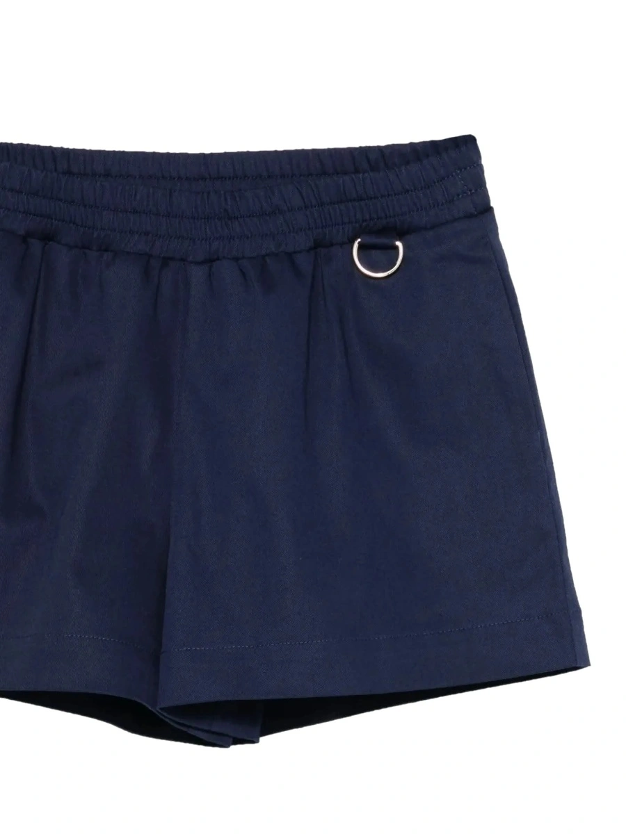 Pantaloni scurti Fendi albastri din material textil - Img 3