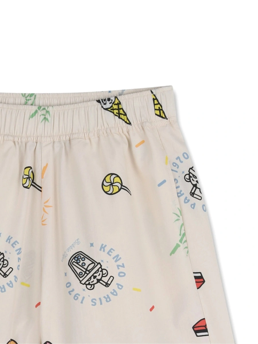 Pantaloni scurti Kenzo neutri - Img 3