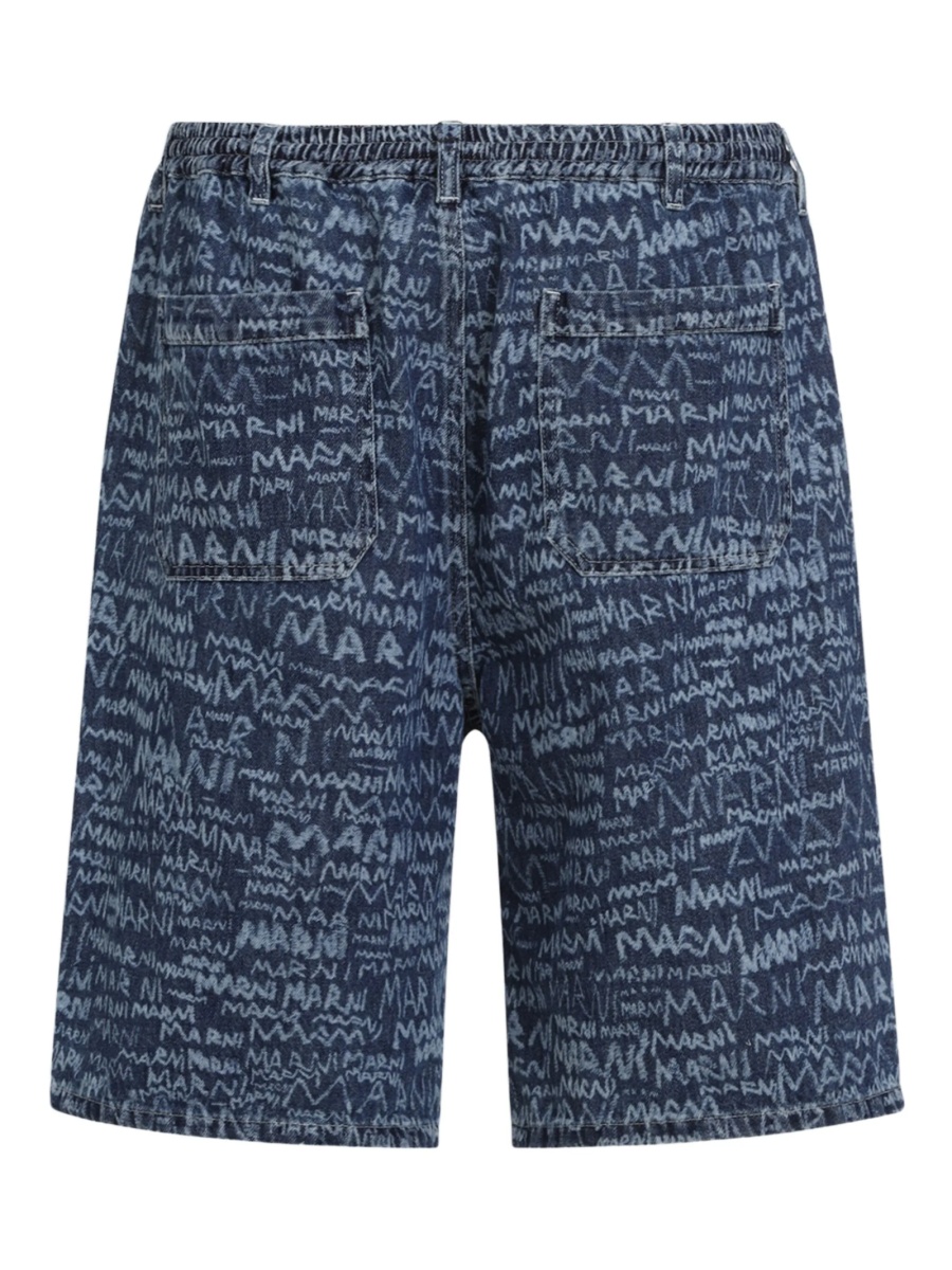 Pantaloni scurti Marni albastri - Img 2