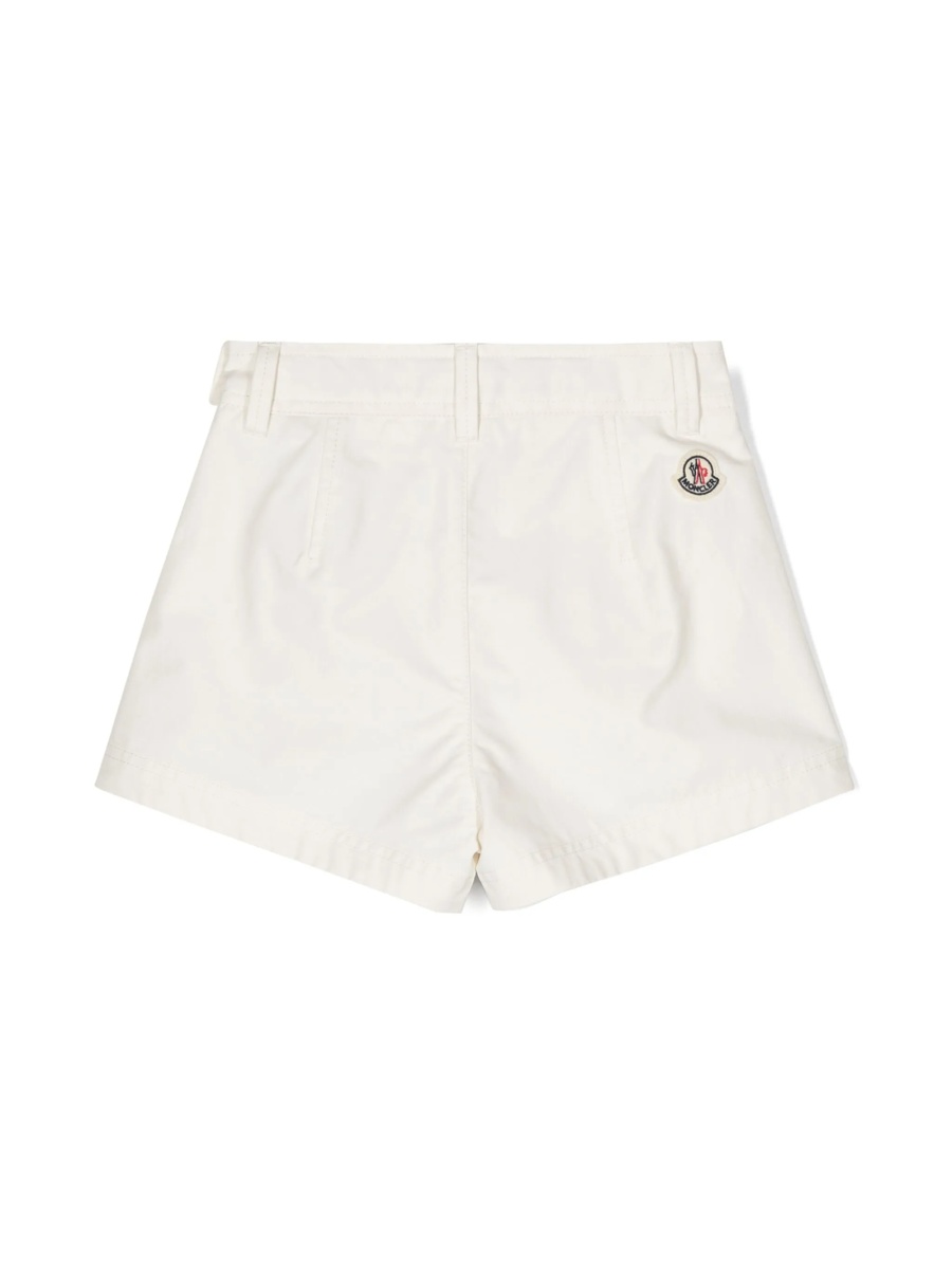 Pantaloni scurti Moncler albi - Img 2