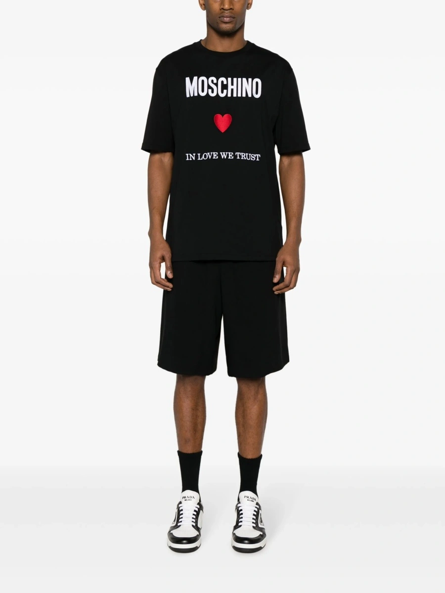 Pantaloni scurti Moschino negri - Img 2