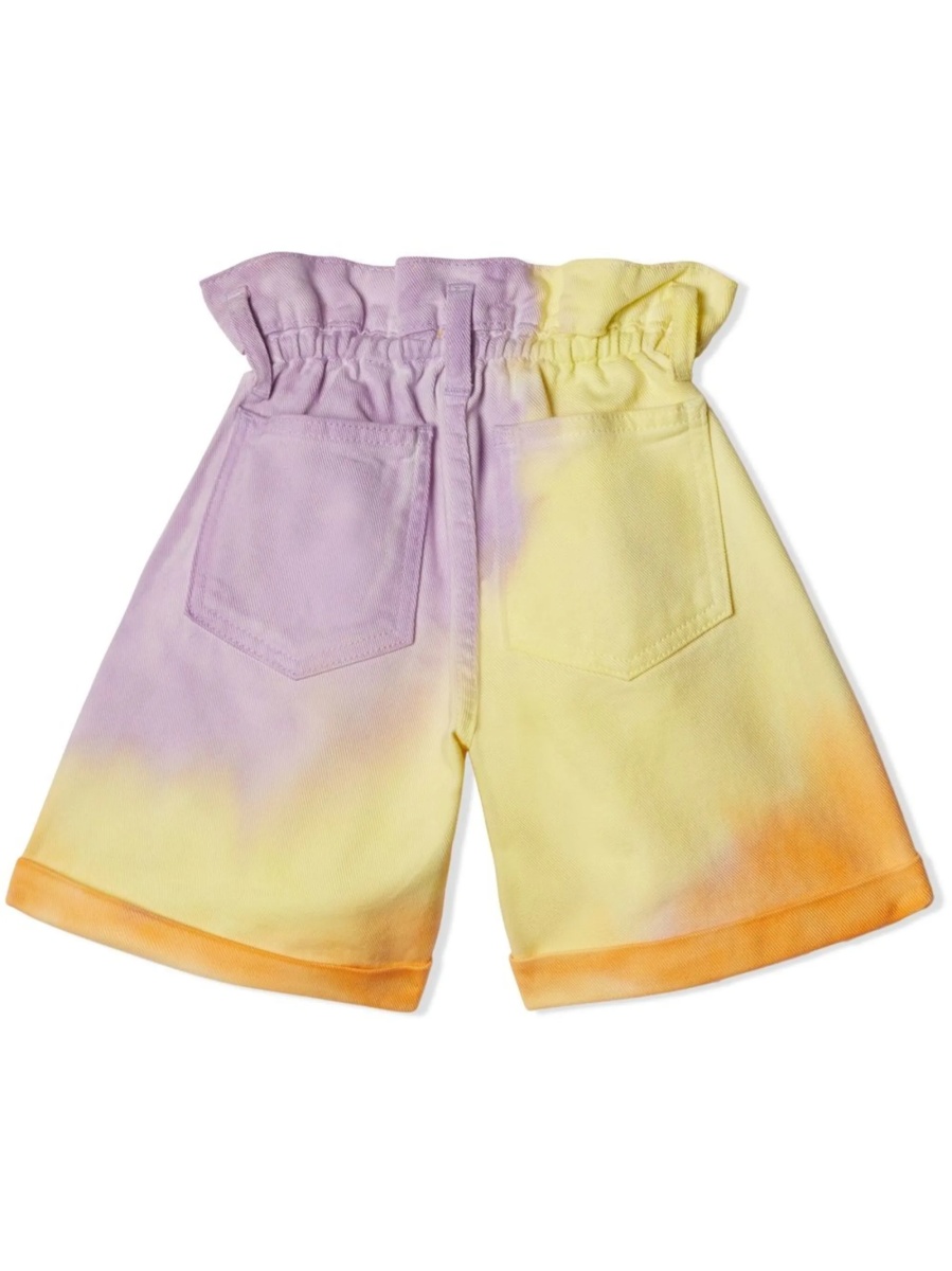 Pantaloni scurti Off-White galbeni din bumbac - Img 2