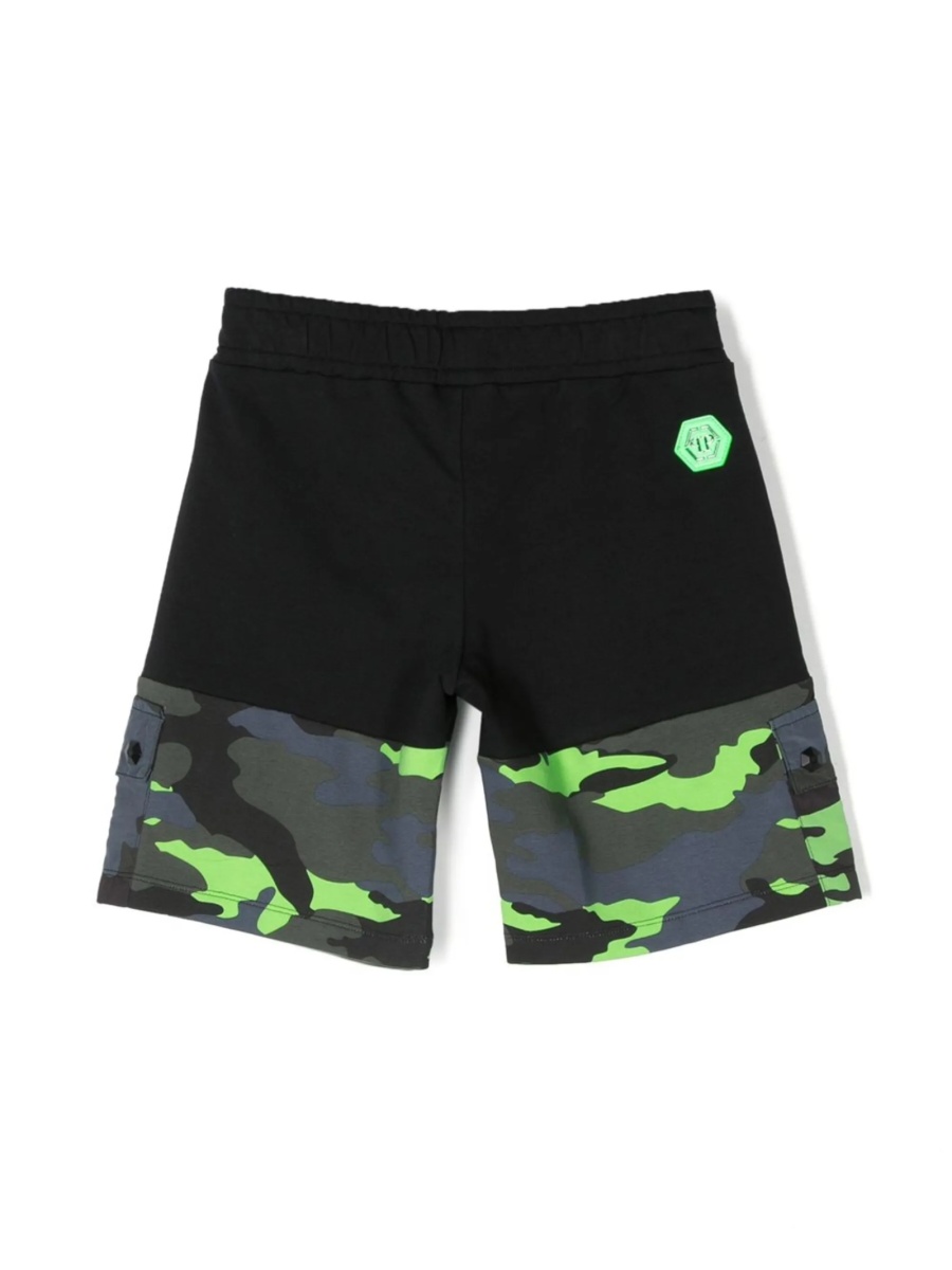 Pantaloni scurti Philipp Plein negri - Img 2