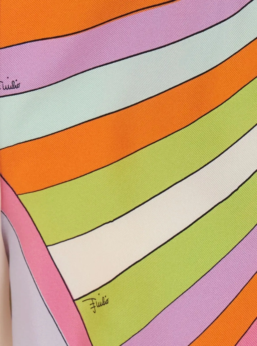 Pantaloni scurti PUCCI multicolor din matase - Img 3