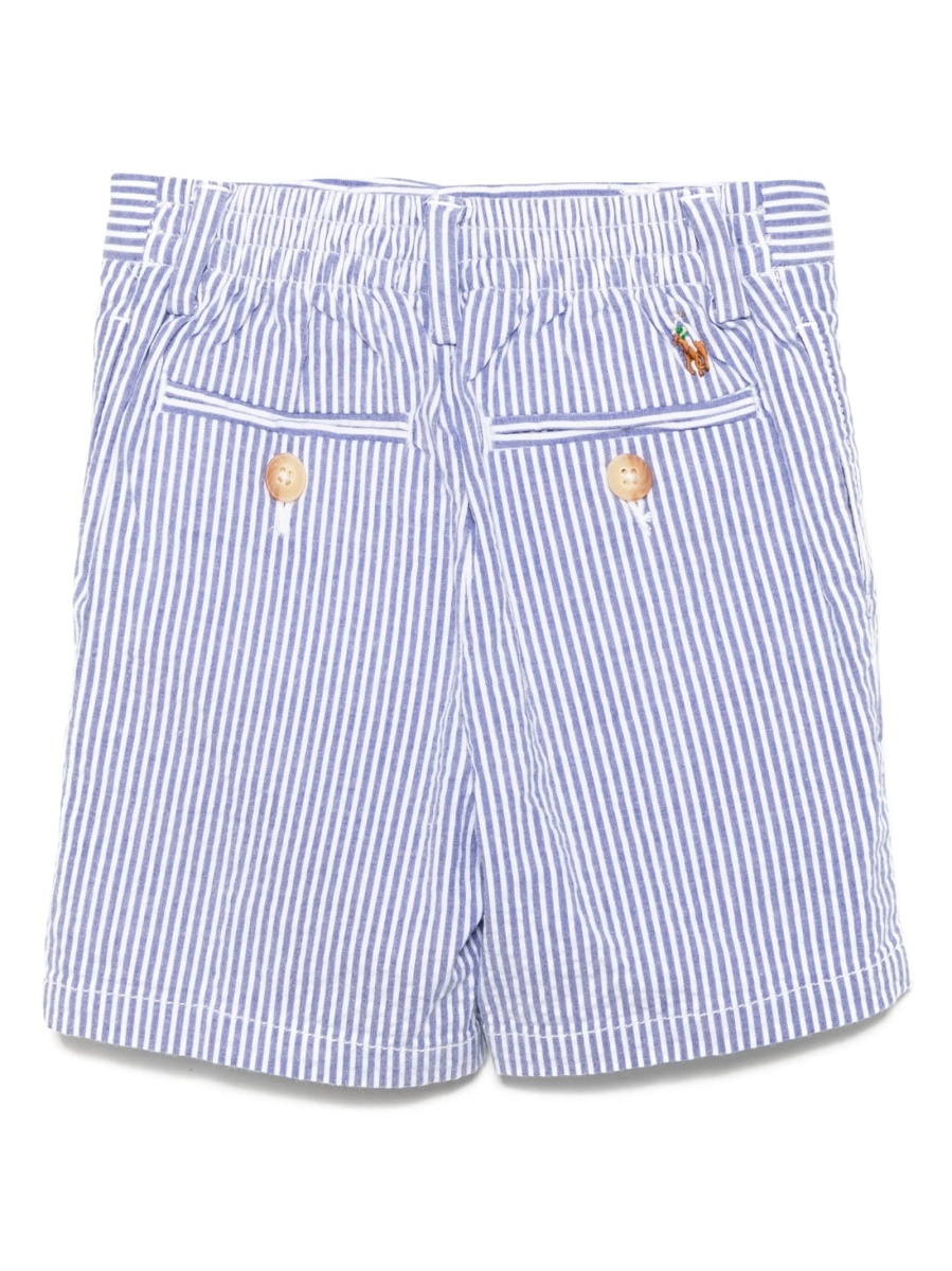 Pantaloni scurti Ralph Lauren albastri din bumbac si elastan - Img 2