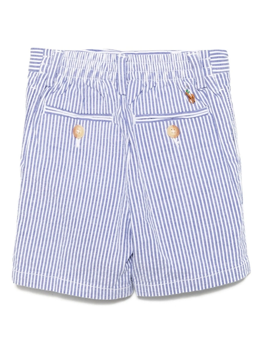 Pantaloni scurti Ralph Lauren albastri din bumbac si elastan - Img 2