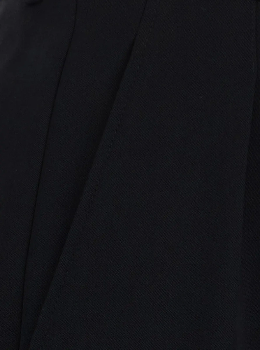 Pantaloni scurti Saint Laurent negri din lana - Img 3