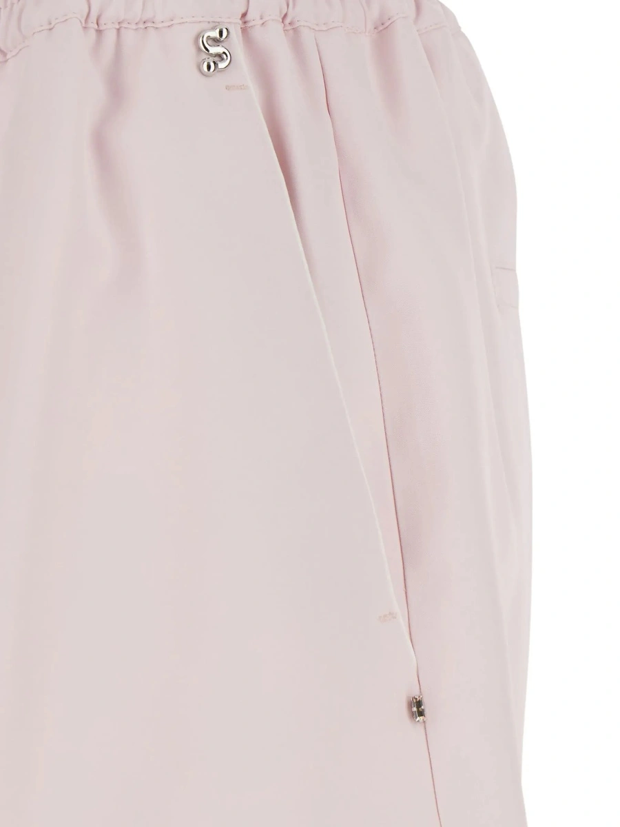 Pantaloni scurti SPORTMAX roz din vascoza - Img 5
