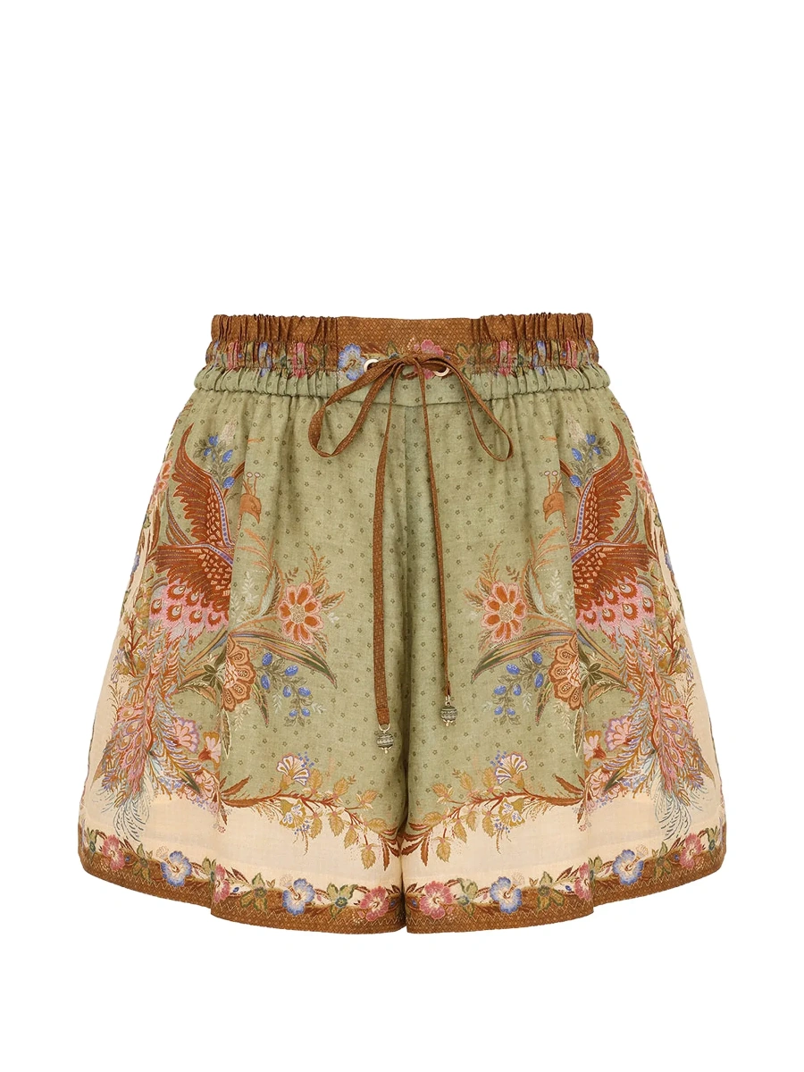 Pantaloni scurti ZIMMERMANN multicolor din matase - Img 5