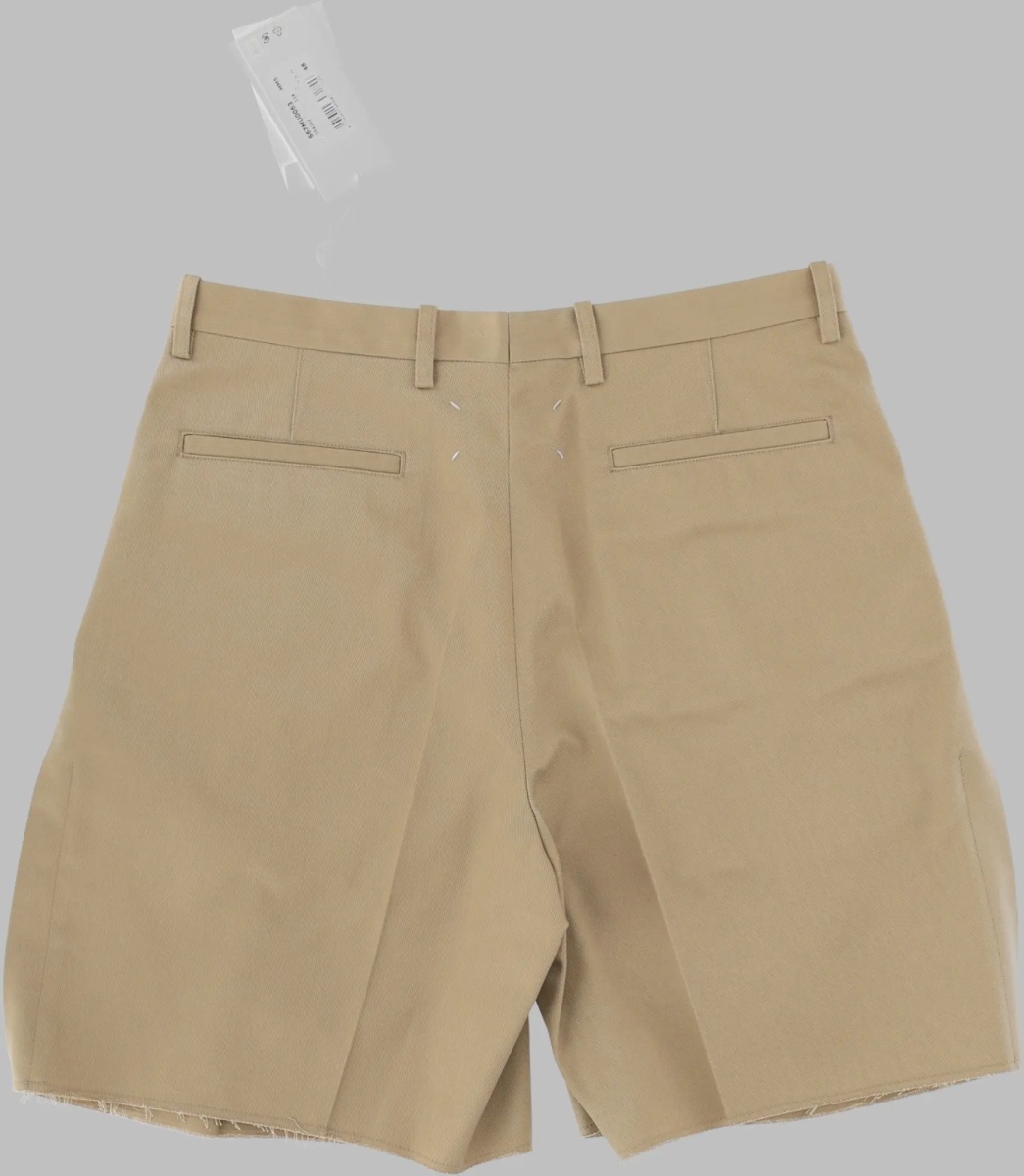 Pantaloni Shorts Sartoriale In Cotone - Img 2