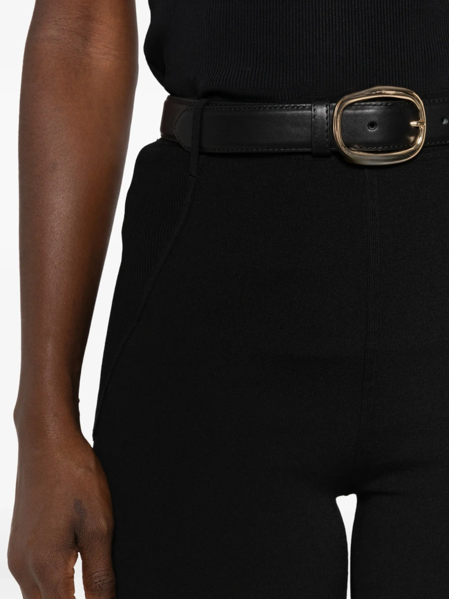 Pantaloni slim fit Self-Portrait negri - Img 5