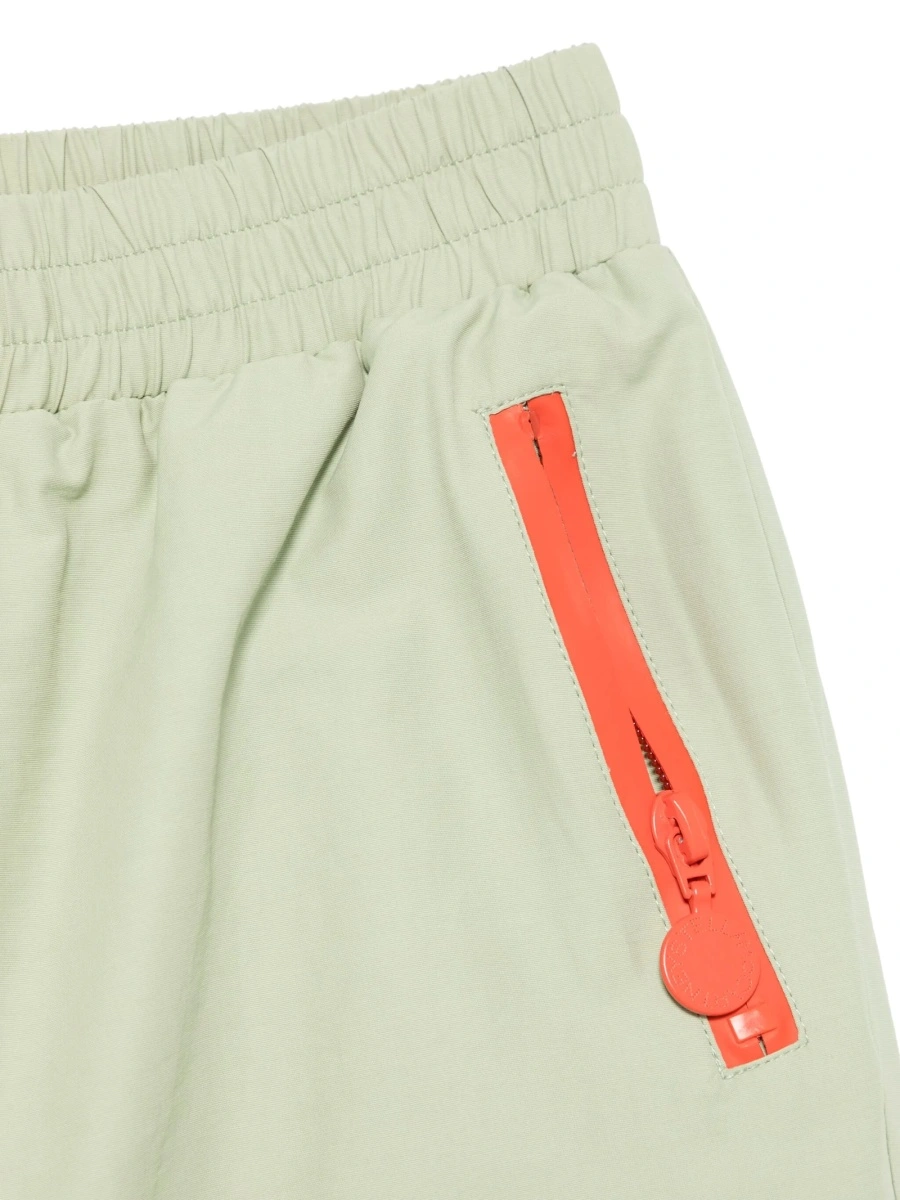 Pantaloni Stella McCartney verzi din bumbac si poliamida - Img 3